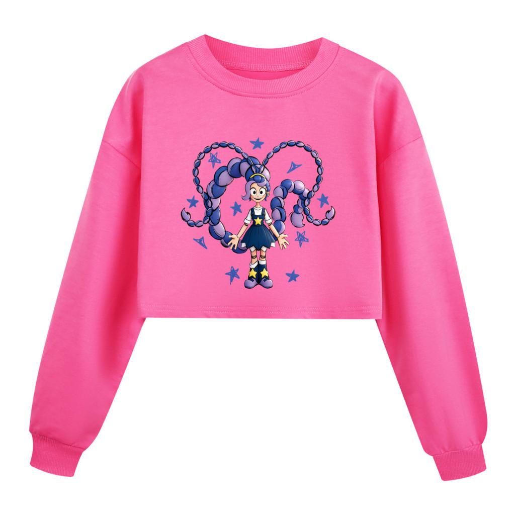 5592 Kids Girls Time Lily Lovebraids Cartoon Anime Printed Long Sleeves Sweatshirt