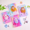 Cartoon Teddy Plush Notebook & Coin Purse Set