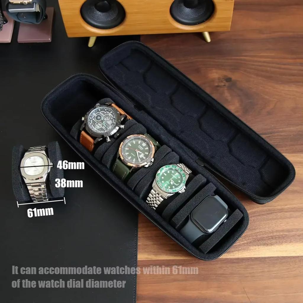 Watch Box Organizer Men Women Watch Travel Case Portable Storage Watch Display Holder for Smart Wristwatches Detent Storage Gift