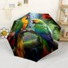 Parrots In The Rainforest Automatic Umbrella with 8-Rib Sturdy Construction Perfect for Outdoor Adventures Fashion Lovers Perfect Gift for Women/Men