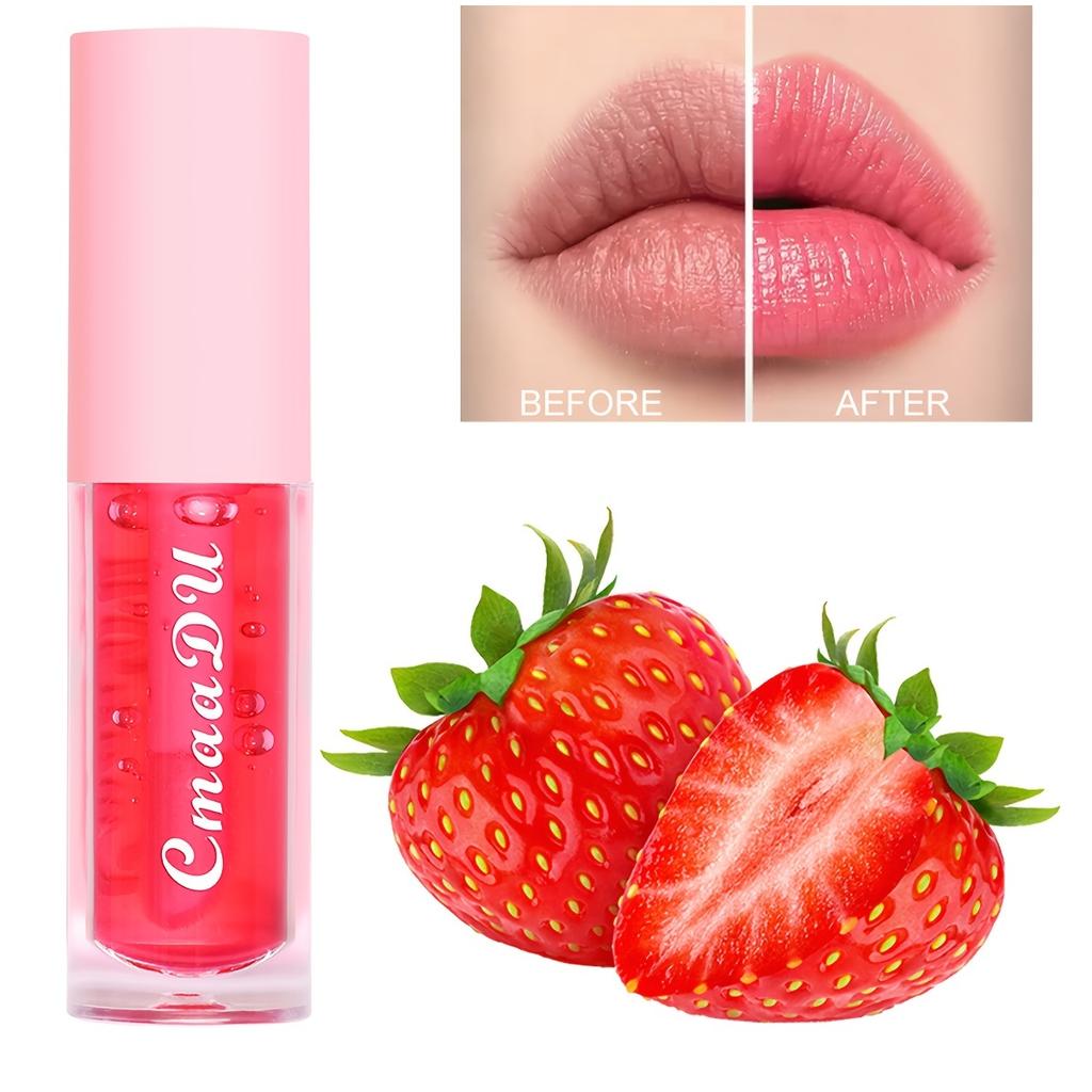 Fruity Color Changing Lip Glaze, Moisturizing Lipstick Lip, Long Lasting Waterproof Lip Balm For Women Makeup Valentine's Day Gifts