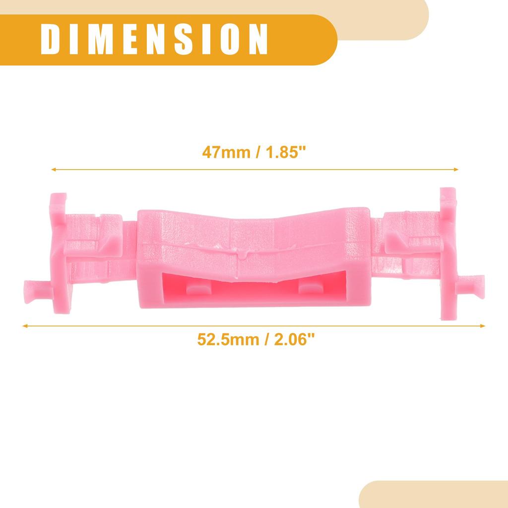 Partuto Drip Retainer Clip No.7403A143/7403A289 - Car Roof Retainer Clip - Fits Mitsubishi Outlander 2013-2023 Plastic Pink - 10 Pack
