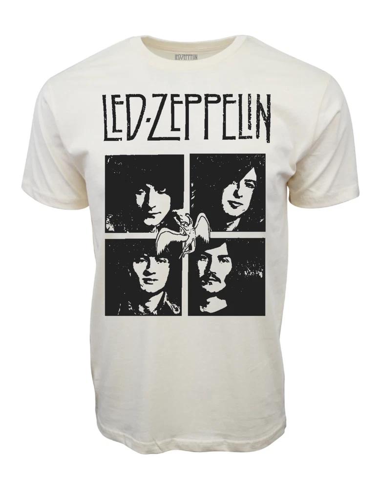 Led Zeppelin Unisex Graphic T Shirt Beige S