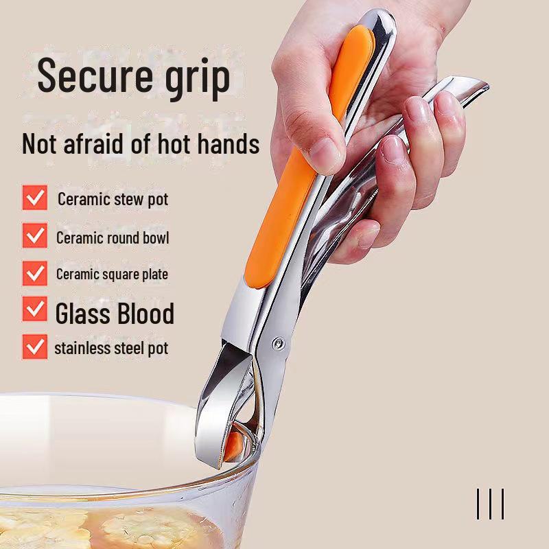 Stainless Steel Non-Slip Multi-Function Bowl and Plate Lifter Clip