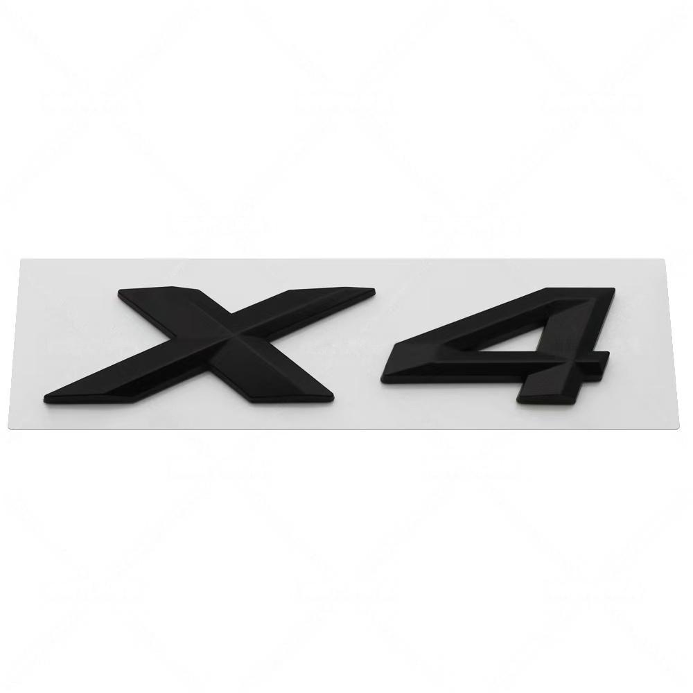 3D ABS GT X1~X7 Letter Badge Sticker Rear Trunk emblem Decal High-Quality Automotive Exterior Accessories