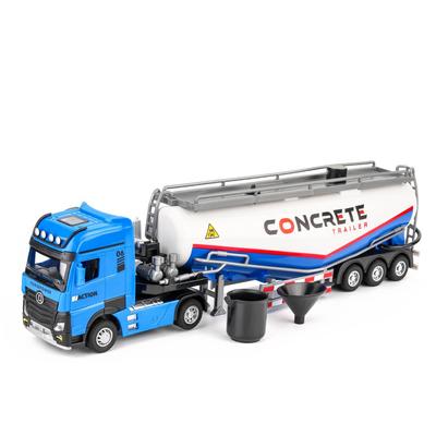 1/50 Schlammpumpen-LKW, Spielzeugautomodell aus Druckgusslegierung mit Ton und Licht, Rückziehfunktion, Fahrzeugmodelle, Geschenk für Jungen zum Geburtstag