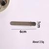 Korean Y2K Silver Side Bangs Duckbill Clip - Women's Sweet Hair Accessory