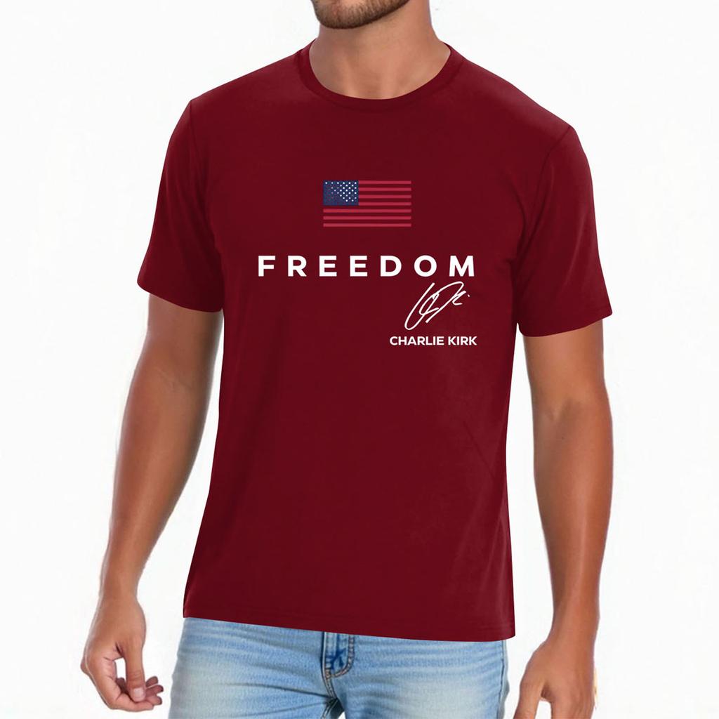 Men's Casual Daily Printed Top Round Neck T-shirt