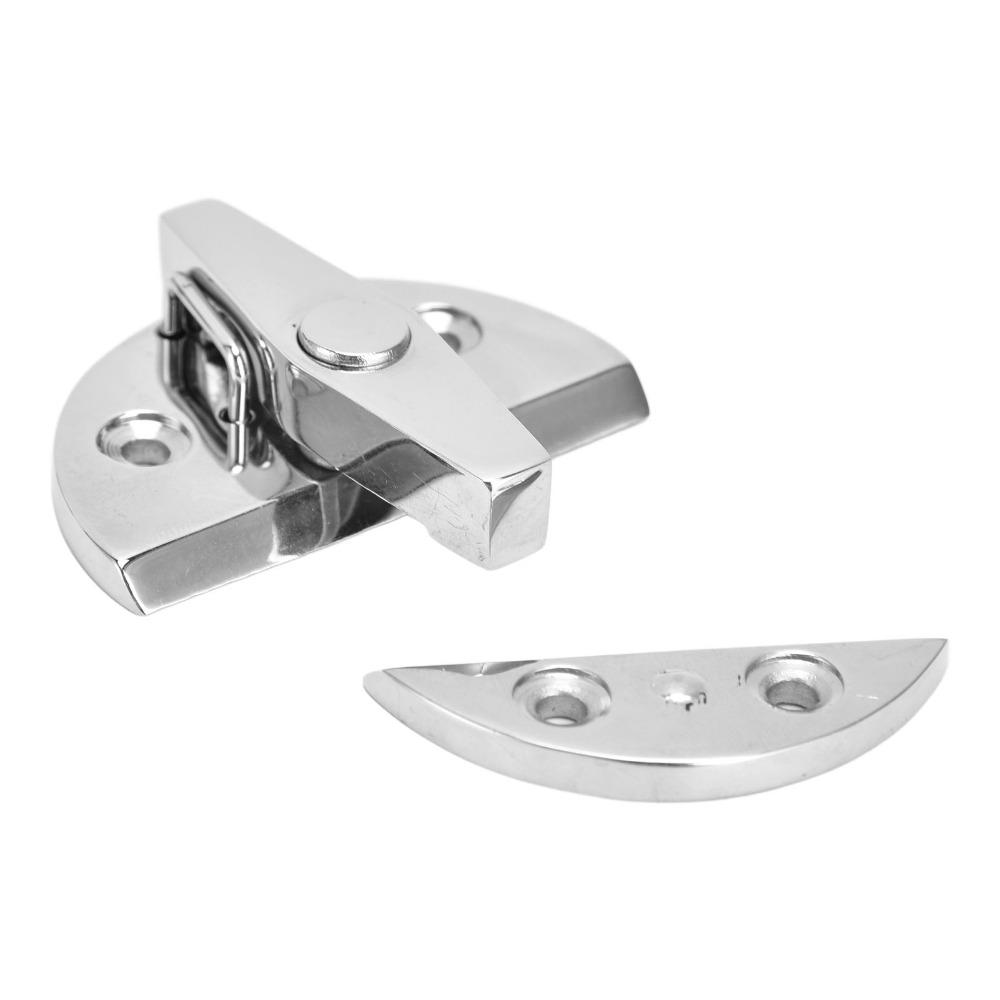 55mm Diameter Boat Door Twist Lock Latch Marine Grade Round Button Design Marine Hatch Catch Latch 316 Stainless Steel