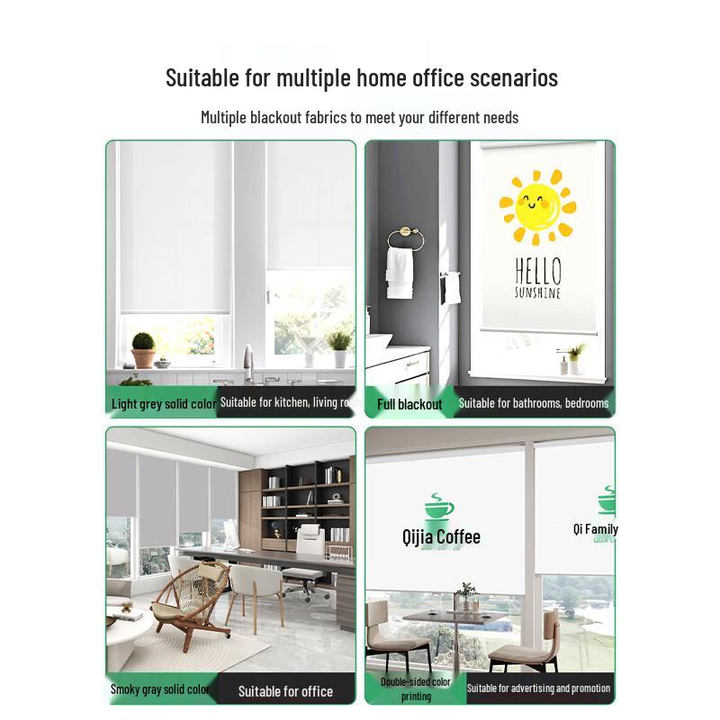 No-Drill Polyester Roller Blind