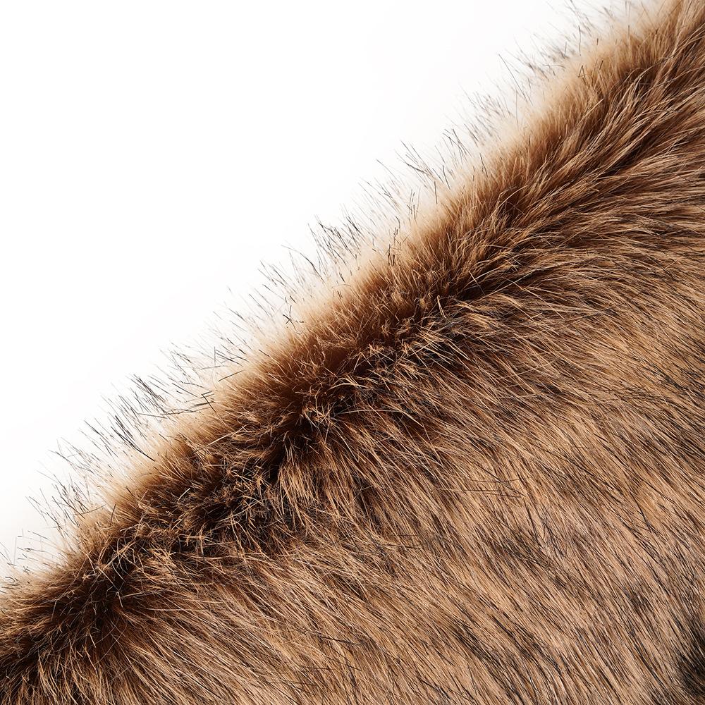 Popular imitation fur shawl lapel bride cheongsam European and American autumn and winter imitation fox fur cape shawl