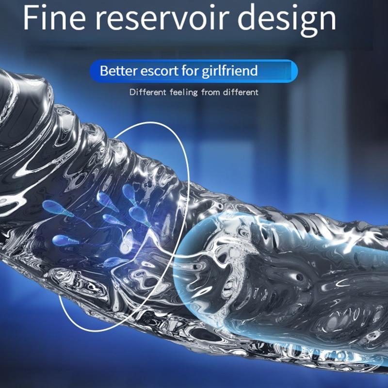 Przezroczysty Penis Extend Sleeve Wielokrotnego użytku prezerwatywy Dildo Enhancer Opóźnienie wytrysku Pierścienie na penisa Dysza Zabawki erotyczne dla mężczyzn