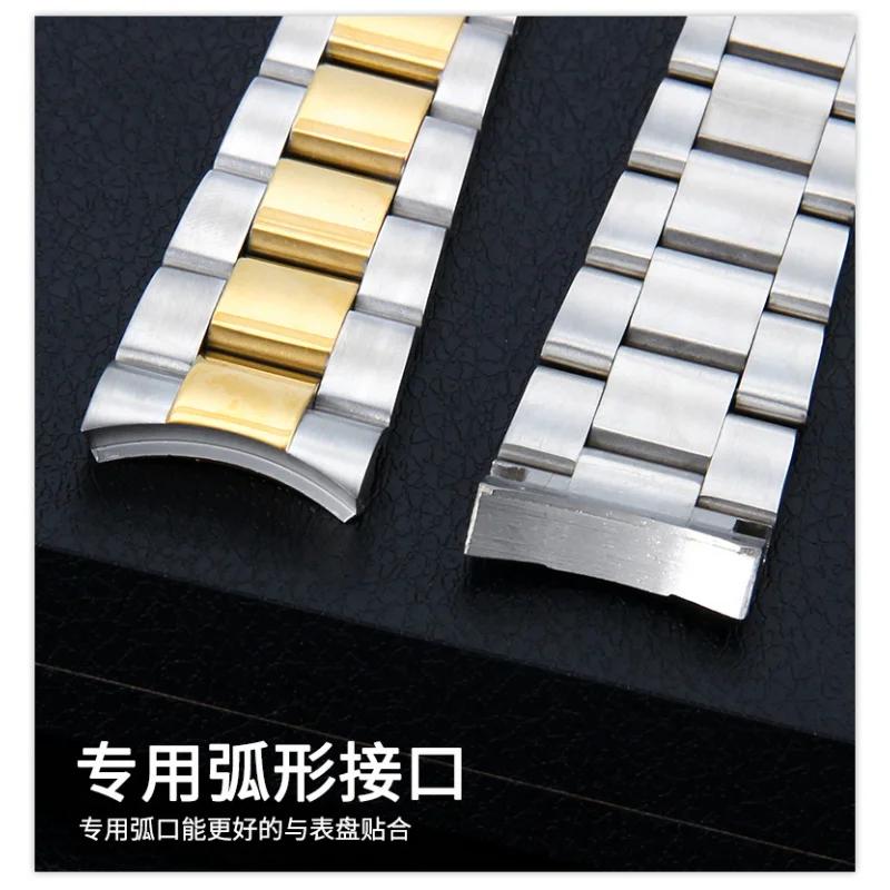 20mm for Rolex Daytona Oyster Perpetual Submariner Seiko NH35 Watch Strap Wrist Bracelet Solid Stainless Teel Watchband 21mm