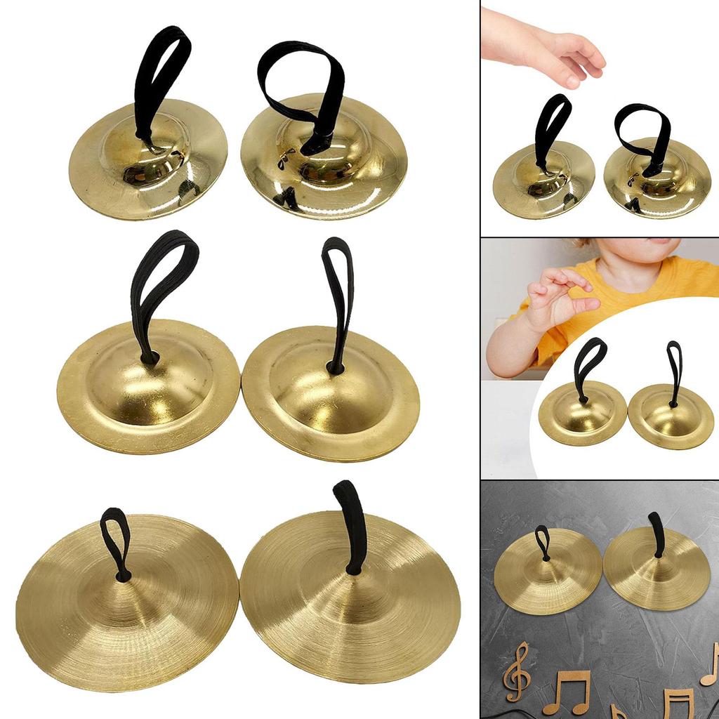 Crash Cymbal for Kids, Hand Cymbals, Belly Dancing Cymbals, Copper Finger