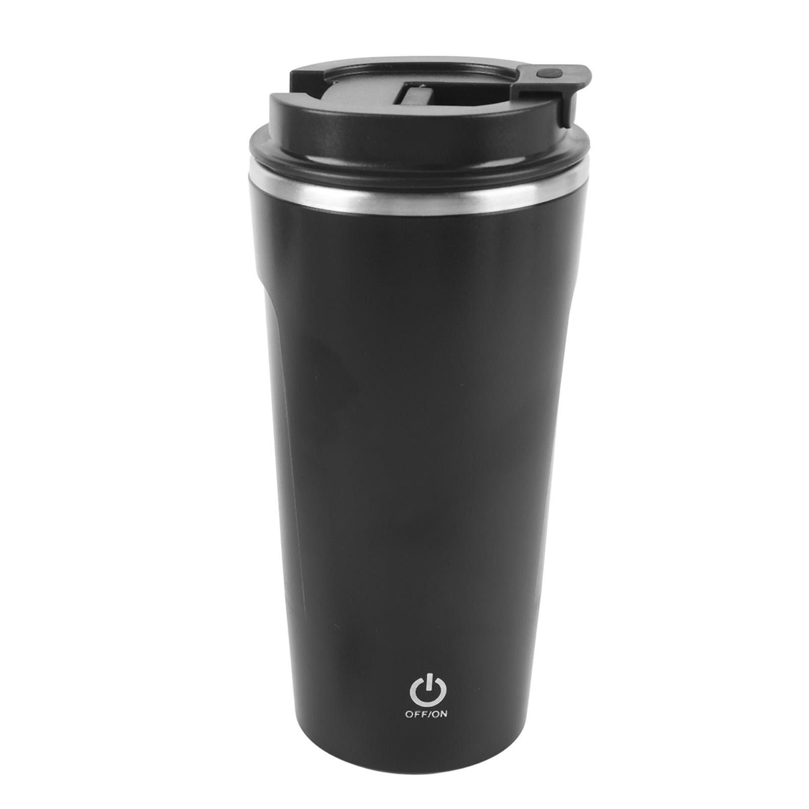 

400ml Self Stirring Coffee Mug Stainless Steel IP6 Water Resistant Rechargeable Portable Automatic Mixing Cup for Home чорний
