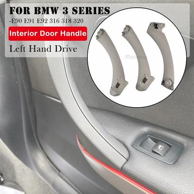 Pełny zestaw klamki do drzwi wewnętrznych dla BMW serii 3 E90 E91 318 320 325 328 330 335 część drzwi wewnętrzne uchwyt do panelu Bar Pull Trim