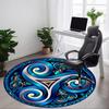1 Stück Triskelion Stuhlteppich für das Büro - Langlebig, Ideal für Stuhlunterlagen, Stilvoller & Funktionaler Dekorativer Teppich yy260203099