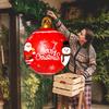 Inflatable PVC Christmas Ball Ornament for Outdoor & Courtyard Decoration