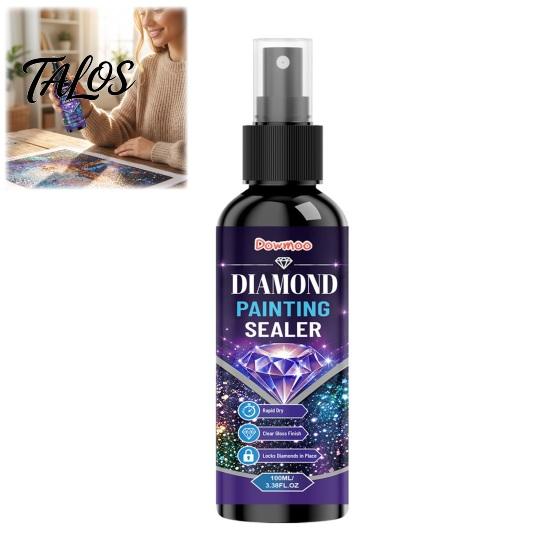 Art Preservation Spray for Coasters Diamond Painting Sealer Spray, Quick Drying Protective Mounting Sealant, Clear Adhesive Glossy Coating Crafts And