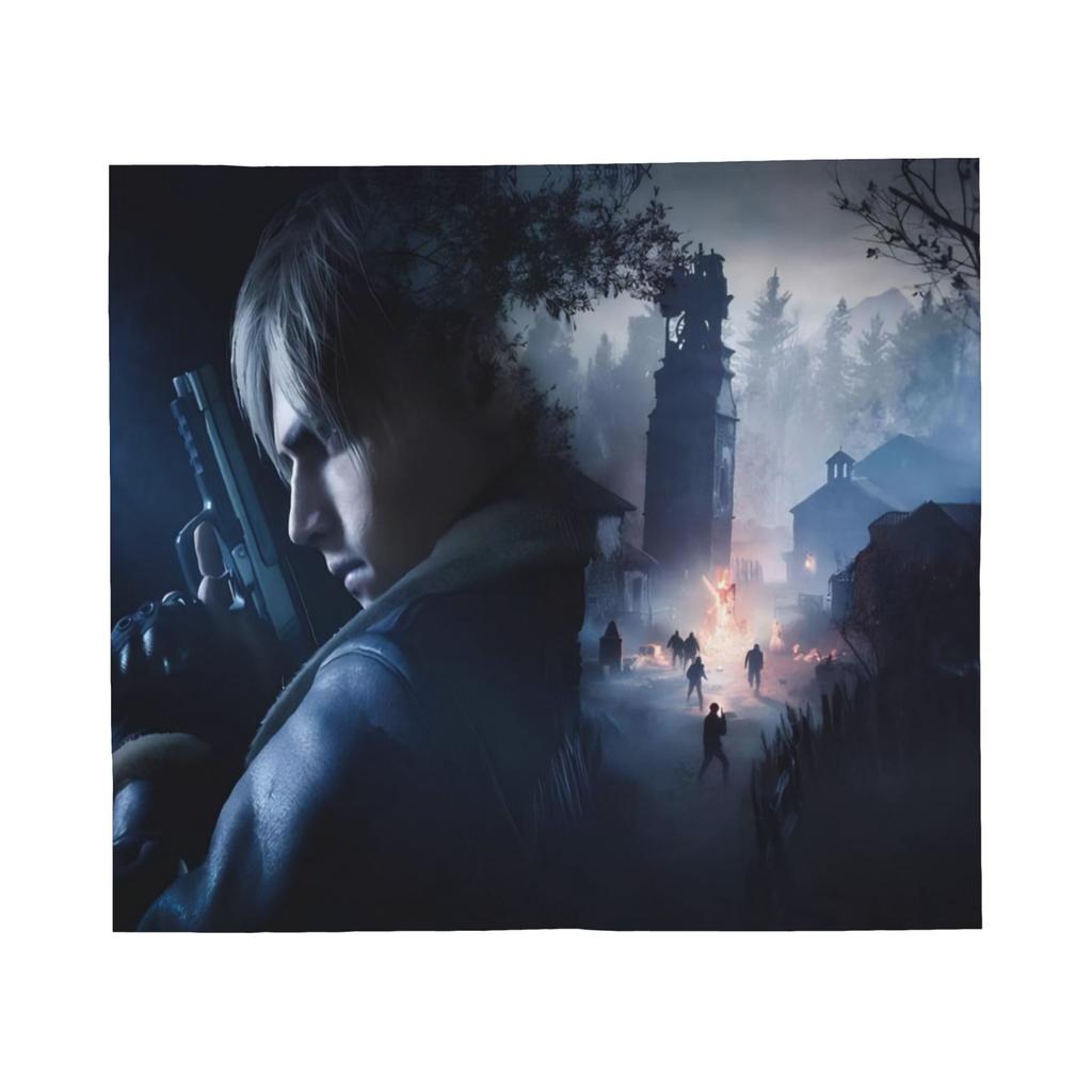 GUOYU Blanket Super Soft Residents Evils 9 Requiem Game Throw Blanket Premium Fleece Flannel Bed Blanket Warm Plush Blankets All Season Use