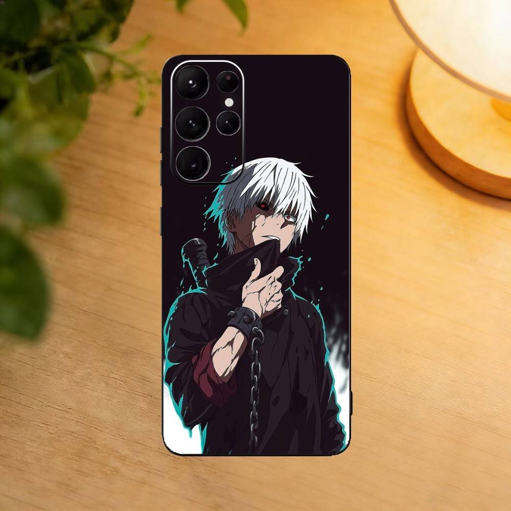 Tokyo Ghoul Kaneki Ken phone Case For Samsung S25,24,21,22,23,30,Ultra,20,Plus,Fe,Lite,Note Soft Black Cover
