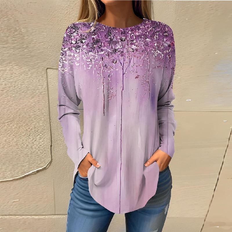 Spring and Autumn Women Long Sleeve T-shirt Fashion Leopard Graphic T-shirts 3d Print Streetwear Ladies Tees Loose Casual Female Tops