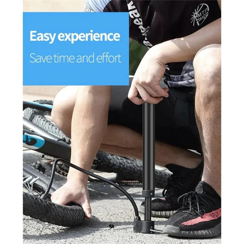 Mountain Bike Road Bike Pump MAX 140PSI Riding Portable Mini Bicycle Pump Basketball Toy Inflatable Tube Riding