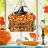 Halloween Pumpkin Door Hanging Welcome Wooden Sign Front Door Home Decoration Wall Hanging