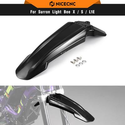 NICECNC For Surron Light Bee X Light Bee S Front Fender Mudguard For Segway X160 X260 Electric Dirt Bike 2022 2023 2024 2025