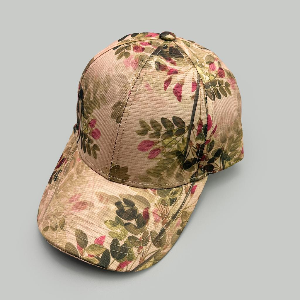 Ethnic Style Flower Embroidery Printed Baseball Cap Ladies Elegant Fashion Casual Outdoor Cap