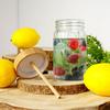Cup Jar for Drinking Beverages Water Lemonade Juice Drinks with Straw