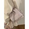 Women's Bag 2025 Spring New Pink Bucket Bag Simple Chain Backpack One Piece Delivery Spring New Product