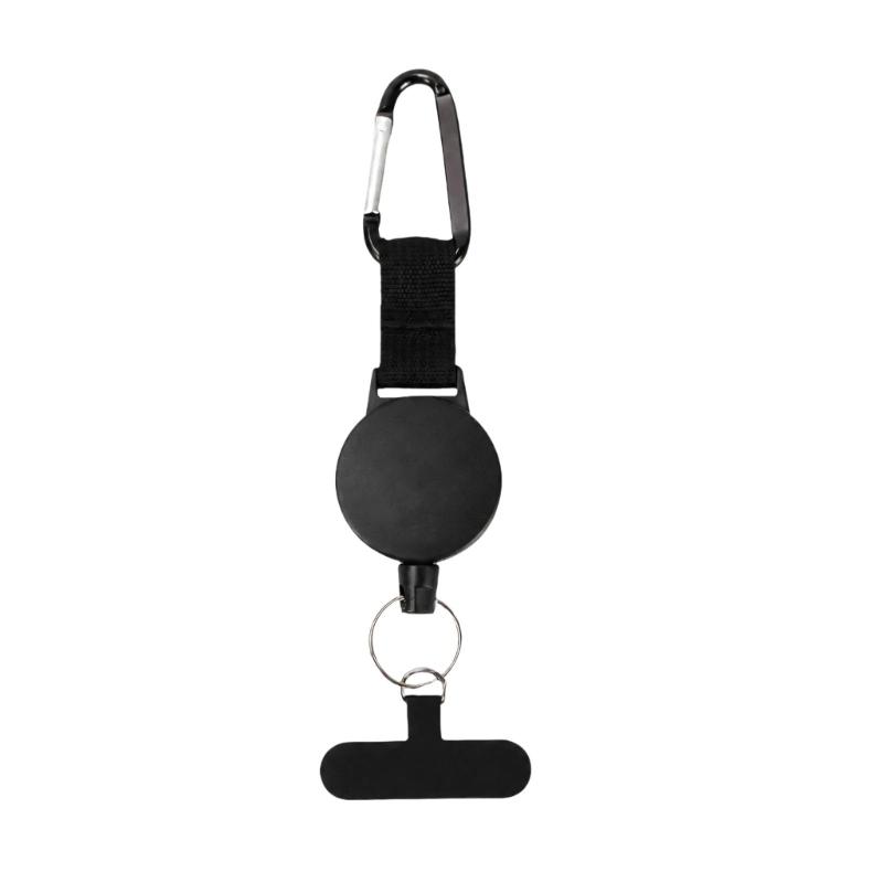 Round Reels Tethers Lanyards for Key and Access Card with a Retracting Cord That Returns the Attaching Item After Each Use