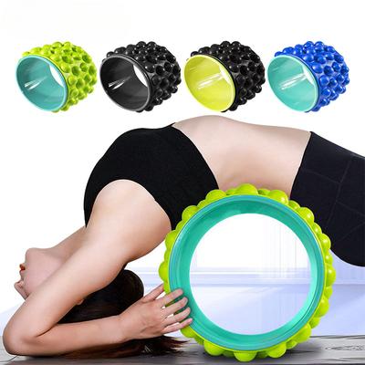 Rückenrolle, Rückenstrecker, Rückenknacker, Premium-Yoga-Rad, Schaumstoffrolle zur Behandlung von Rückenschmerzen, Tiefengewebsmassage-Übung