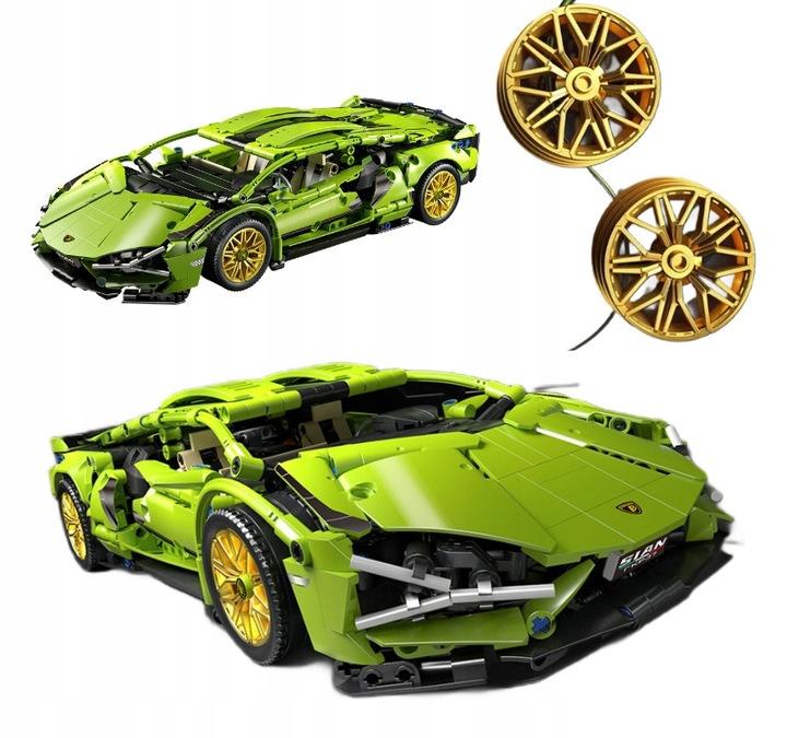 Mega Zestaw Klocków Lamborghini Cyberpunk 1280 Elementów 1:14 Auto Sportowe
