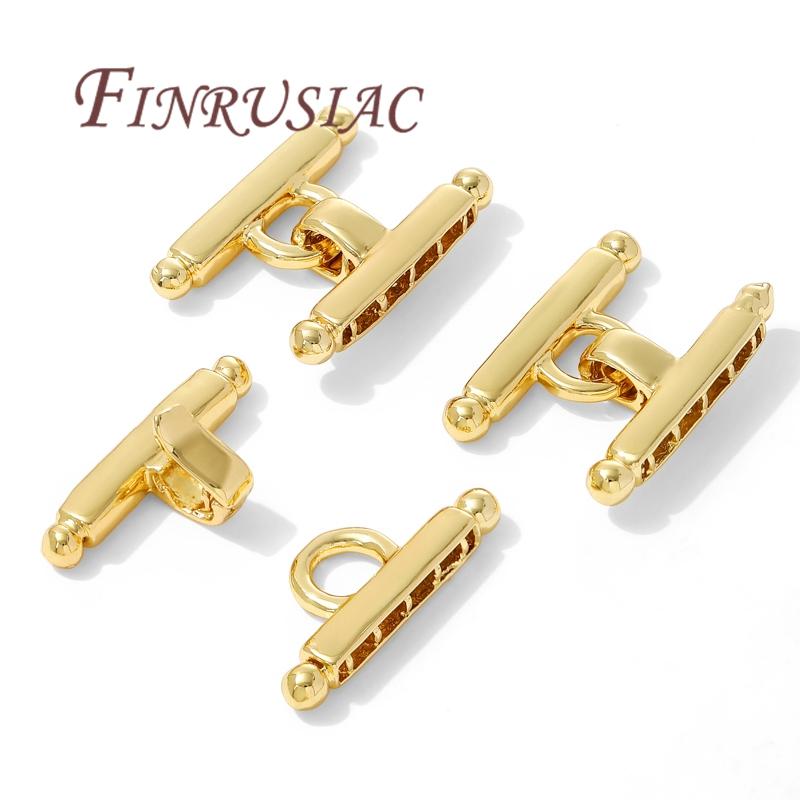 3 Stile 18 Karat Vergoldete Mehrreihige Perlenverschlüsse Für Halskettenherstellung, Armbandverschluss-Verbinder Für Schmuck-DIY-Zubehör