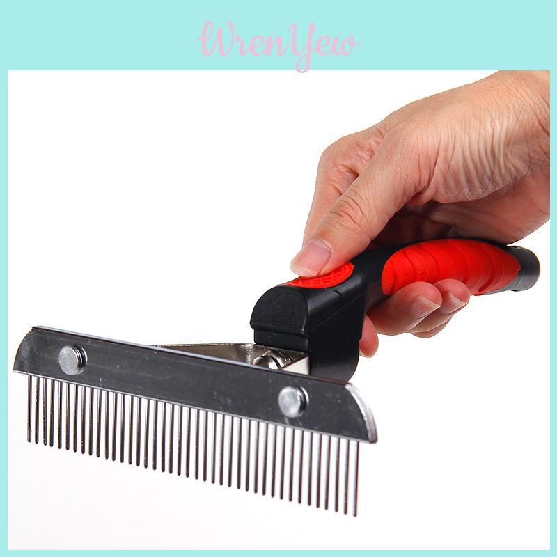 Dog Grooming Comb For Large Dogs With Detangling And Hair Removal Features