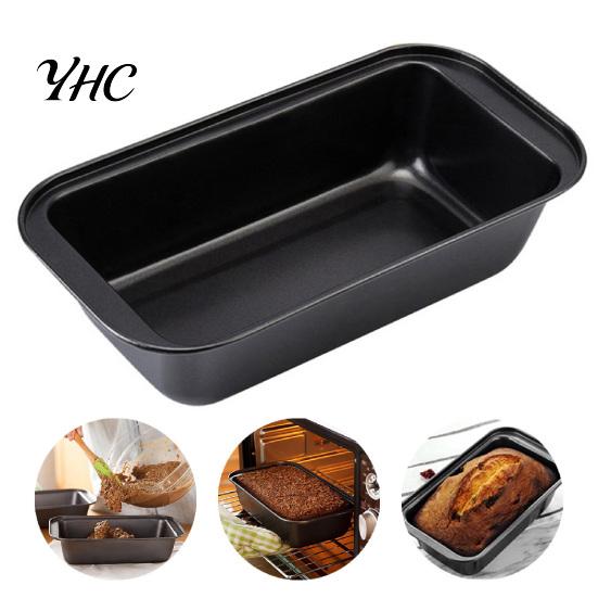 Cooking Baking Pan Non-stick Convenient Black Carbon Steel Home Cake Loaf for Chocolate Brownies