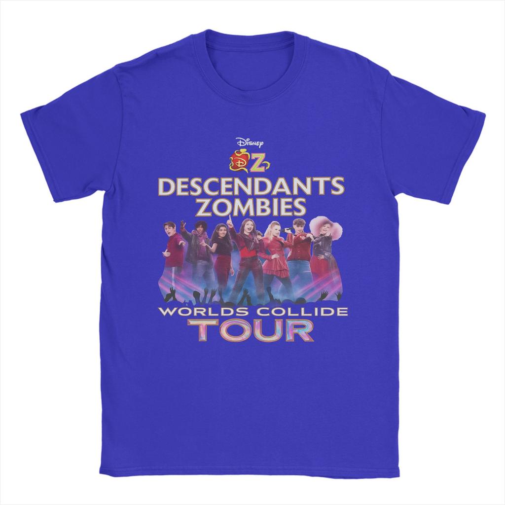Printed Descendants Zombies Collide Tour Concert Music Festival 2025 Tshirts Unisex 100%Cotton O-neck Summer Clothing