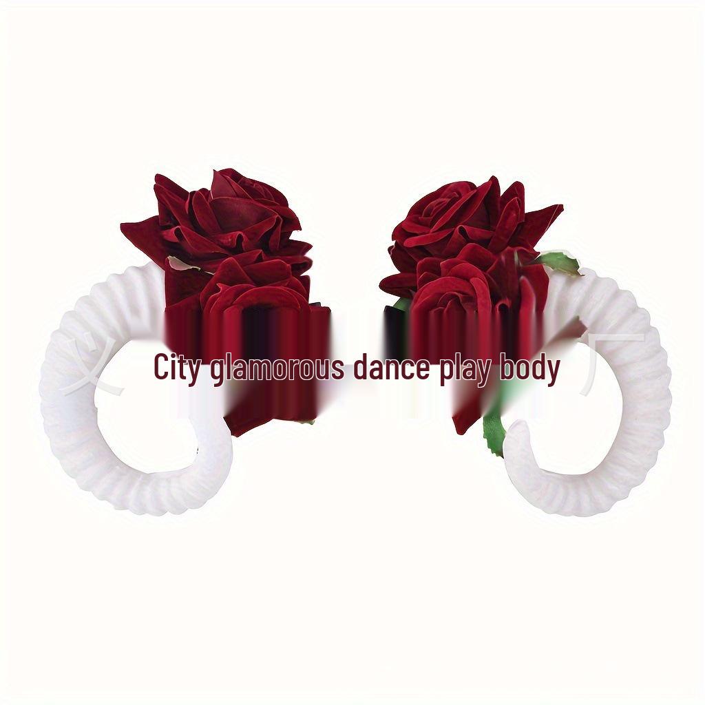 Chuunibyou Gothic Lolita Sheep Horn Hairpin - Soft Girl Headdress for Comic Con & Halloween