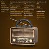 Retro Nešiojamas AM/FM/SW Radijas su Įkraunama Baterija, TF/AUX Atkūrimas ir Antena. Belaidis namams arba avarijai.