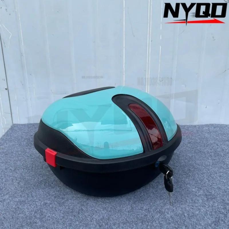Electric scooter trunk universal for yadi Emma storage box battery bike rear backrest trunk motorcycle tail box top case moto синий
