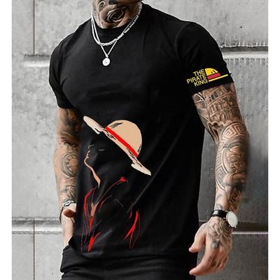 One Piece Monkey D. Luffy Tričko Anime Kreslené Anime 3D Klasický Streetový Styl Pro Páry Pánské