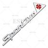 1Pc 3D Sportiva Sporty Car Body Fender Trunk Zinc Alloy Adhesive Badge Emblem for Mito GT Spider Giulietta Stelvio