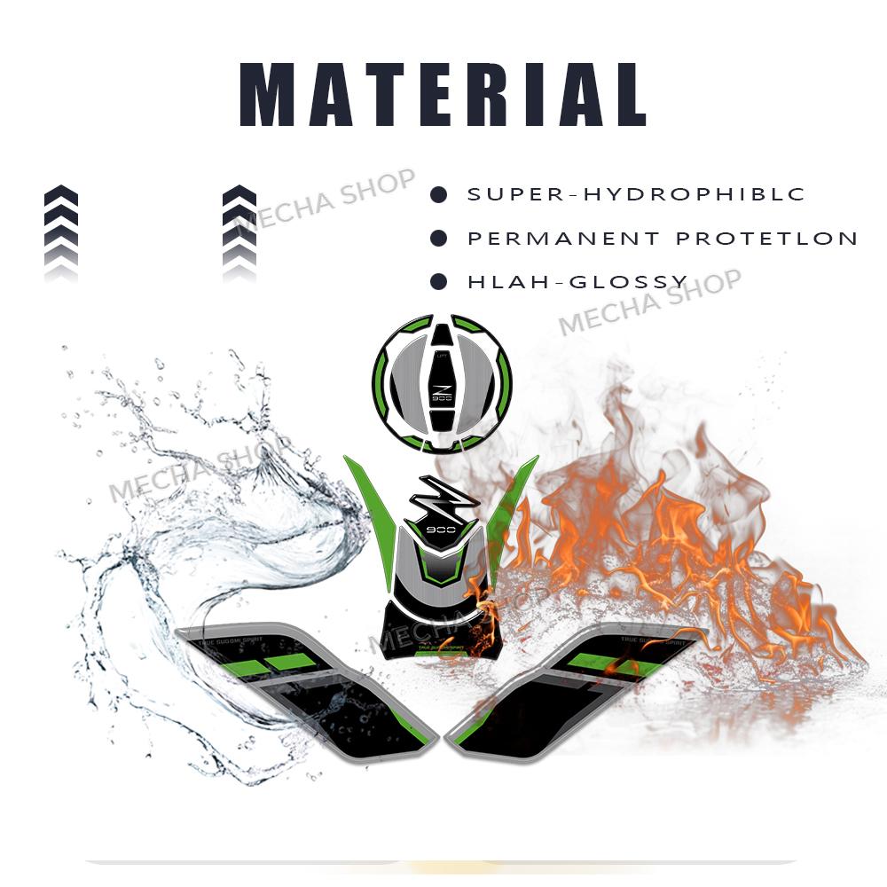 3D Motorcycle Fuel Tank Sticker Oil Gas Cap Cover Protector Decals Kit Accessories Waterproof For Z900 Z 900 SE 2025