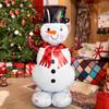 2pcs Festive Christmas Snowman Balloon,Standing Foil Inflatable,Perfect for Holiday Mall or Home Decor, Christmas Decorations