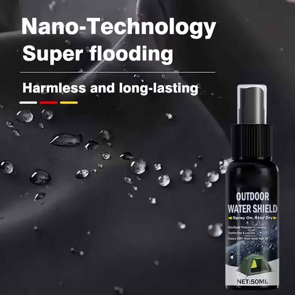 Waterproof Spray For Fabric 50ml Waterproof Shelter Spray Outdoor Backpack Water Shield For Shoe Boot Sneaker Outdoor Tent Wood