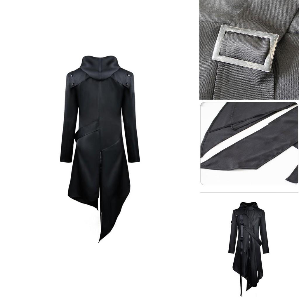 Elegant Gothic Swallow-tail Coat For Men Perfect Cosplay Costume Halloween Uniform
