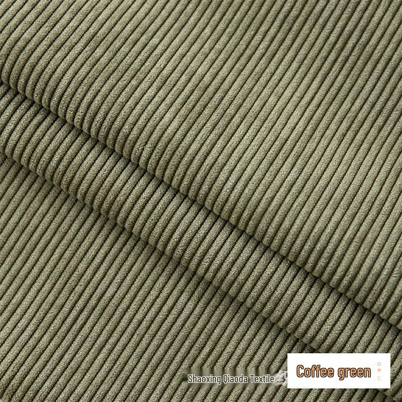 Corduroy 8-Wale Non-Stretch Fabric for Shirts, Jackets, Sofa Covers, Cotton Pants, and Toys.