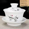 Jingdezhen Ceramic Gaiwan Teacup Handmade Tea Tureen Boutique Tea Bowl Chinese Porcelain Teaware Accessories Drinkware
